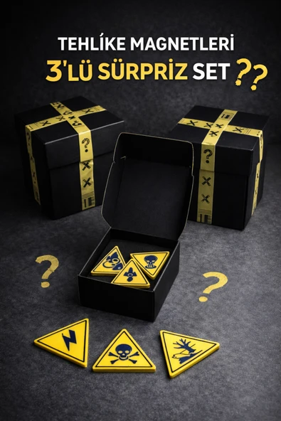 Otscraft Studio TEHLİKE MAGNETLERİ – 3’LÜ SÜRPRİZ SET - Resim 3