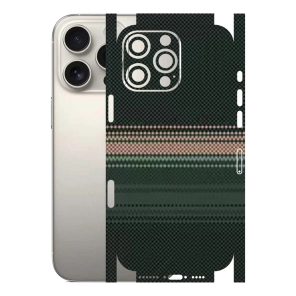 Kapps Iphone 16 Pro Max ile Uyumlu Rainbow Serisi Premium Kaplama 360  Yeşil-Sarı ürün görseli 1
