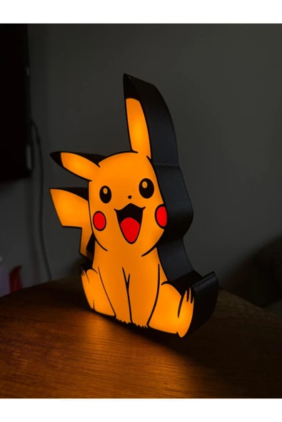Otscraft Studio Pikachu LED Masa Lambası | Anime Dekor Gece Lambası | Pokémon Hediyelik Işıklı Dekor ürün görseli 1