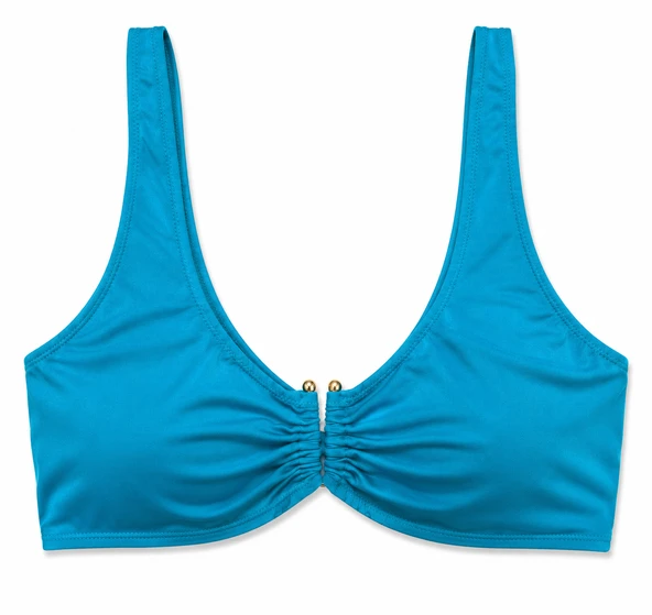Büyük Beden U Telli Kadın Bikini Üst - Resim 4