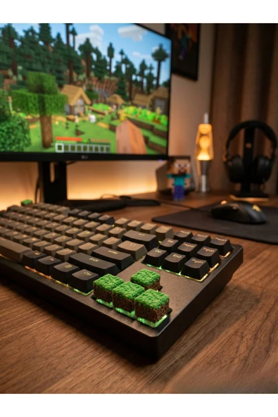 Babi Collection Minecraft Keycaps 4'lü Klavye Tuşu Gamer Aksesuar Oyuncu Klavyesi Mekanik Klavye Tuşu-Hediye Kutusu İle Gönderilir ürün görseli 1