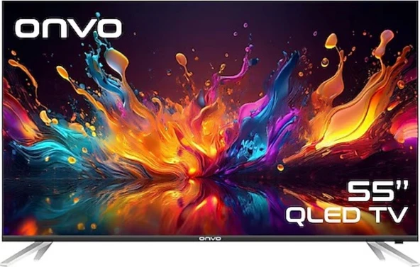 Onvo 55OVF9001UQ 4K Ultra HD 55" 140 Ekran Uydu Alıcılı Google Smart QLED TV ürün görseli 1