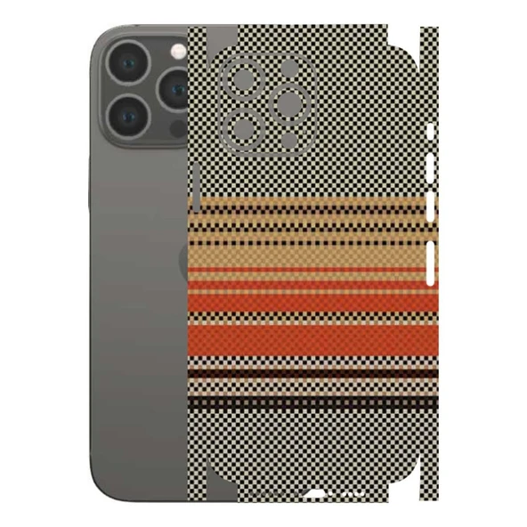Kapps Iphone 13 Pro Max ile Uyumlu Rainbow Serisi Premium Kaplama 360  Turuncu-Gri ürün görseli 1
