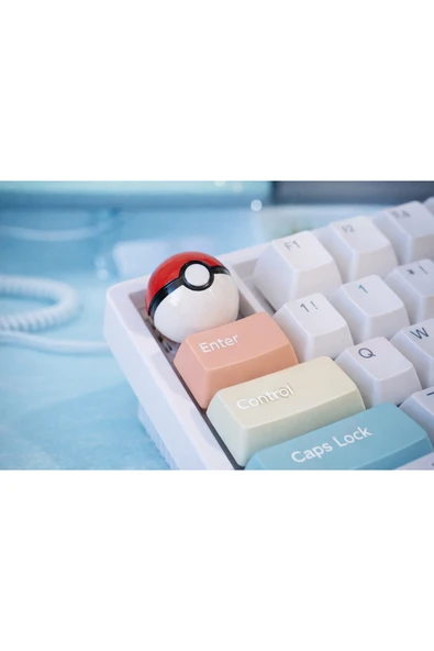 Otscraft Studio Poké Ball Tasarımlı Mekanik Klavye Uyumlu Keycap Eğlenceli Klavye Tuşu ürün görseli 1
