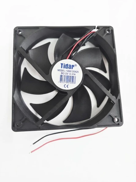 FAN 12V Plastik Kanat 120x120x25-2 Tidar ürün görseli 1