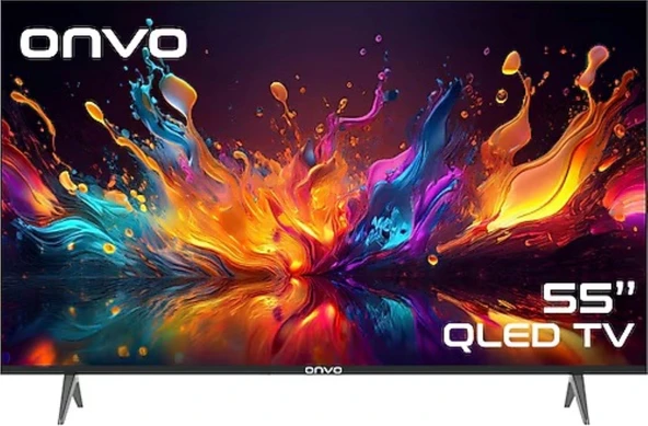 Onvo 55OVF9250UQ 4K Ultra HD 55" 140 Ekran Uydu Alıcılı Google Smart QLED TV ürün görseli 1