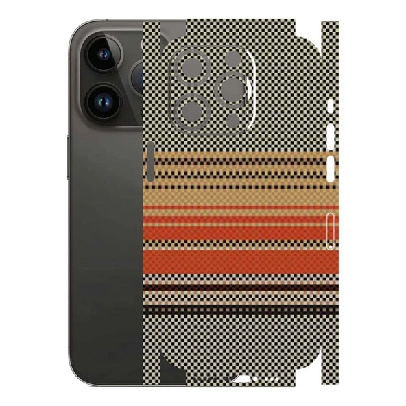 Kapps Iphone 14 Pro ile Uyumlu Rainbow Serisi Premium Kaplama 360  Turuncu-Gri ürün görseli 1