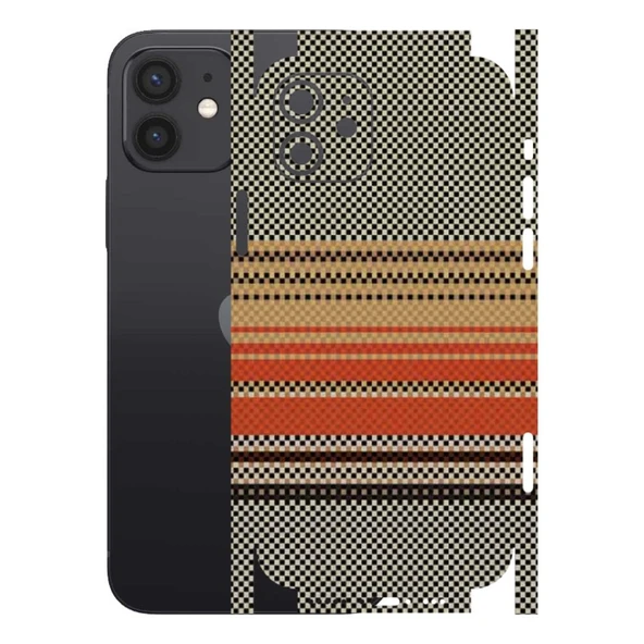 Kapps Iphone 12 ile Uyumlu Rainbow Serisi Premium Kaplama 360  Turuncu-Gri ürün görseli 1