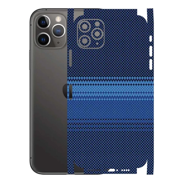Kapps Iphone 11 Pro Max ile Uyumlu Rainbow Serisi Premium Kaplama 360  Mavi ürün görseli 1