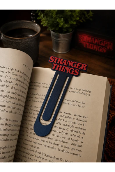 Otscraft Studio Stranger Things 2'li Kitap Ayracı | 3D Baskı Kitap Bookmark | Hediye Kitapsever Aksesuarı ürün görseli 1