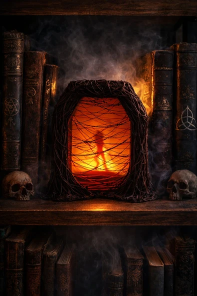 Otscraft Studio Stranger Things Portal Book Nook Kitap Köşesi Kitaplık Süsü ürün görseli 1