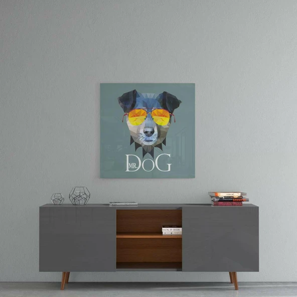 Köpek Cam Tablo - Resim 4