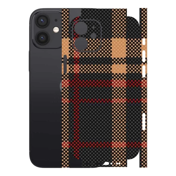Kapps Iphone 12 Mini ile Uyumlu Rainbow Serisi Premium Kaplama 360  Siyah-Sarı ürün görseli 1