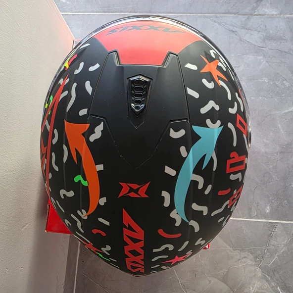 KAPALI KASK AXXIS MAT ÇOK RENKLİ S - Resim 2