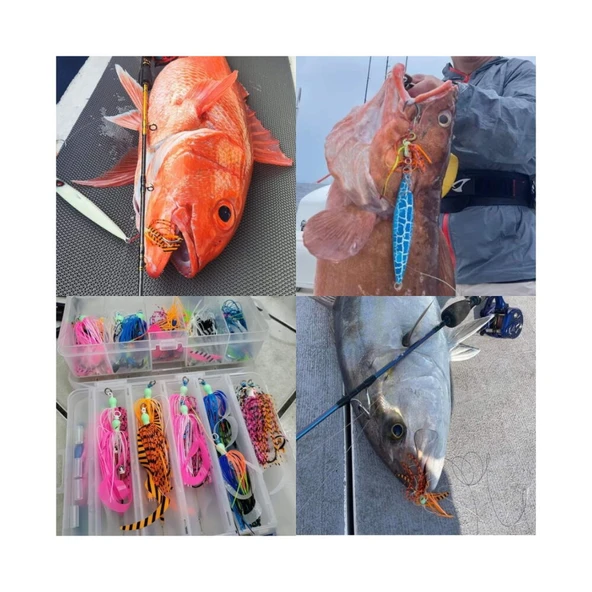 Jigging Master GangsterTango S Black/Orange #3 5/0 - Resim 2