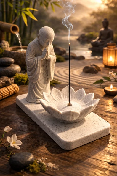 Otscraft Studio Lotus Keşiş Zen Tütsülük ürün görseli 1