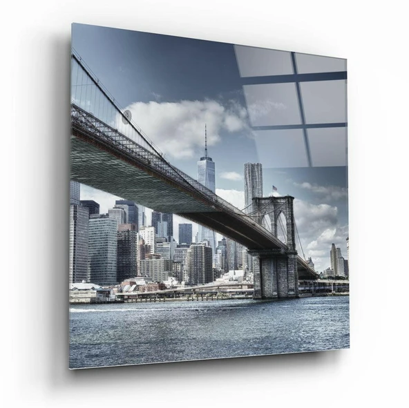 Brooklyn Köprüsü Cam Tablo ürün görseli 1
