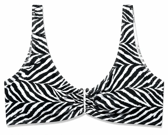 Büyük Beden U Telli Kadın Bikini Üst - Resim 7