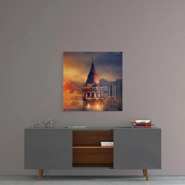 Galata Kulesi Cam Tablo - Resim 4