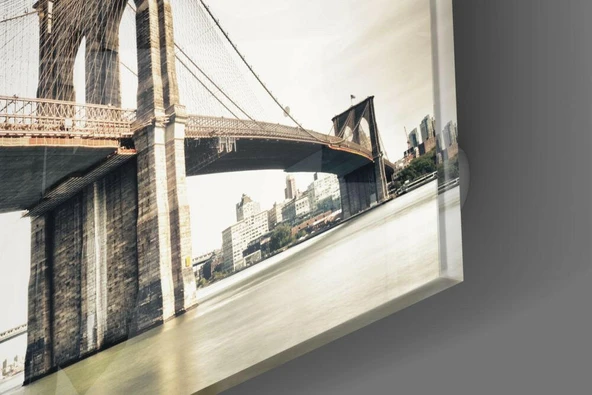 Brooklyn Köprüsü Cam Tablo - Resim 3