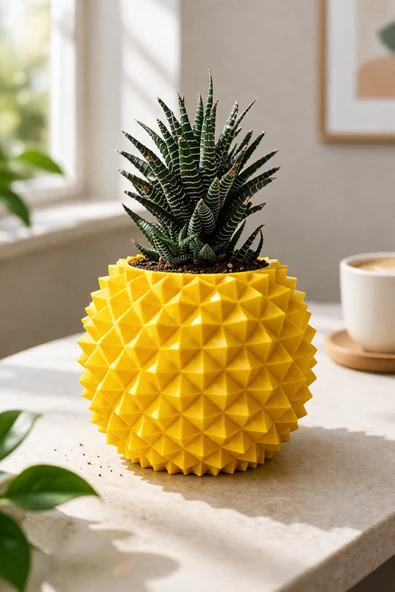 Otscraft Studio Ananas Formlu Sukulent Saksısı I Kaktüs Saksısı ürün görseli 1