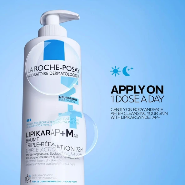 La Roche Posay Lipikar AP+M Baume Light Kuru Ciltler İçin Nemlendirici Balsam 400 ml ürün görseli 1