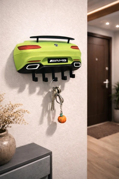 Otscraft Studio Mercedes Duvar Tipi Anahtarlık Askısı Key Holder ürün görseli 1