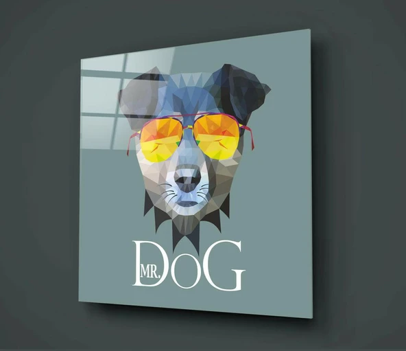 Köpek Cam Tablo - Resim 2