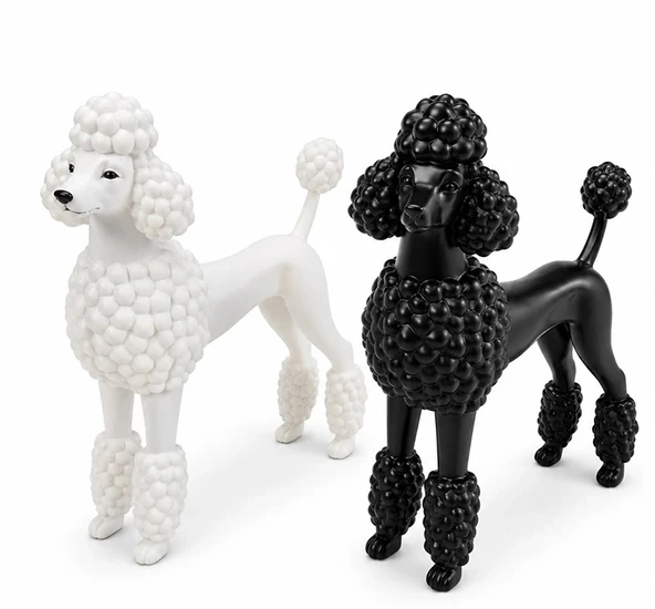 Dekoratif Kaniş Köpek Biblosu Polyester Masa Üstü Obje Alk5305 ürün görseli 1