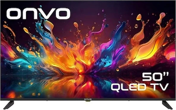 Onvo 50OVF9001UQ 4K Ultra HD 50" 127 Ekran Uydu Alıcılı Google Smart QLED TV ürün görseli 1