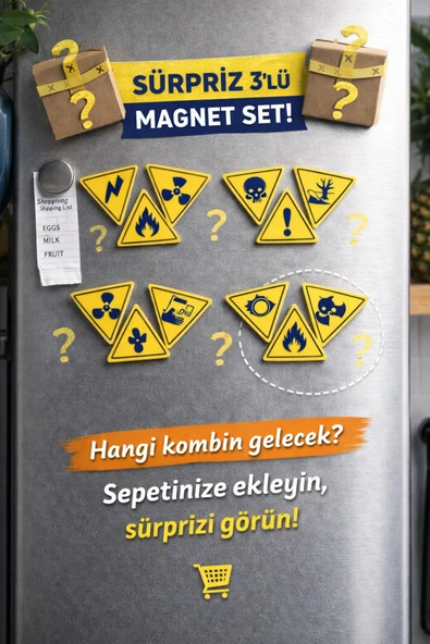 Otscraft Studio TEHLİKE MAGNETLERİ – 3’LÜ SÜRPRİZ SET - Resim 5