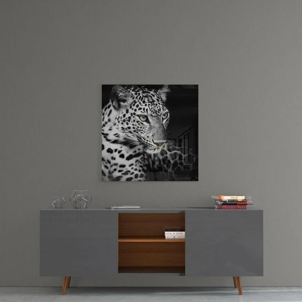 Leopar Cam Tablo - Resim 4