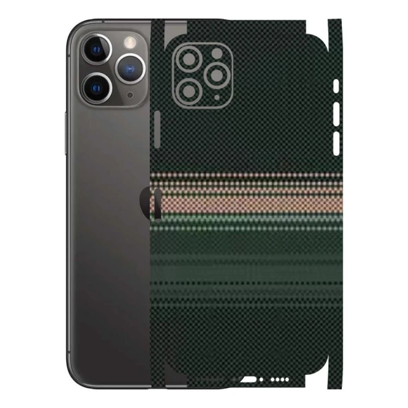 Kapps Iphone 11 Pro Max ile Uyumlu Rainbow Serisi Premium Kaplama 360  Yeşil-Sarı ürün görseli 1