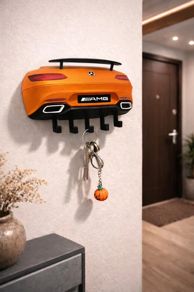 Otscraft Studio Mercedes Duvar Tipi Anahtarlık Askısı Key Holder ürün görseli 1
