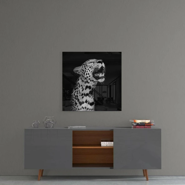 Leopar Cam Tablo - Resim 4