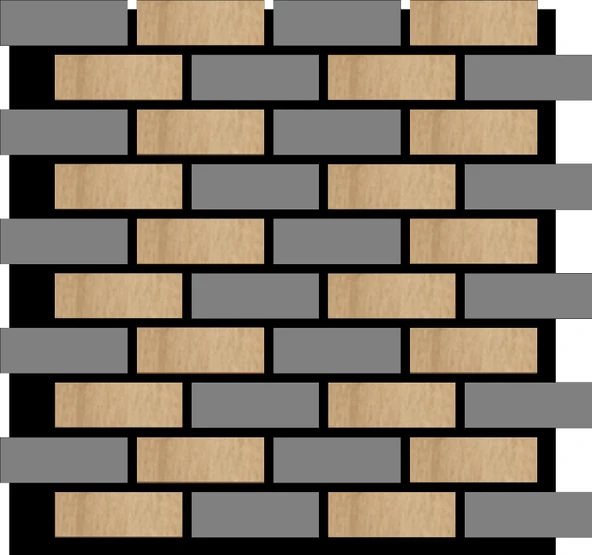 WİNFLEX EKO TUĞLA AKUSTİK AHŞAP PANEL (65X61CM) - Resim 4