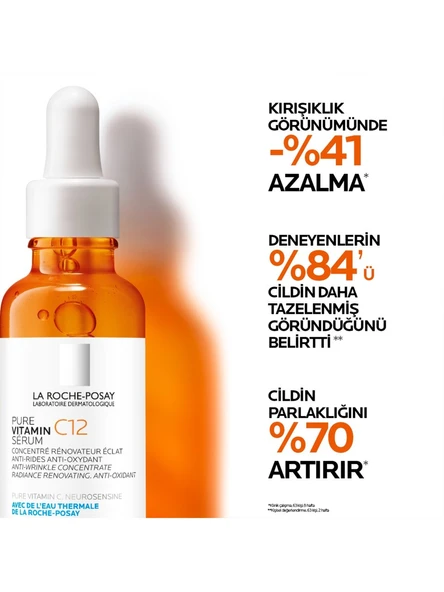 La Roche-Posay Pure Vitamin C12 Işıltı Veren Antioksidan 30 ml C Vitamin Serum ürün görseli 1