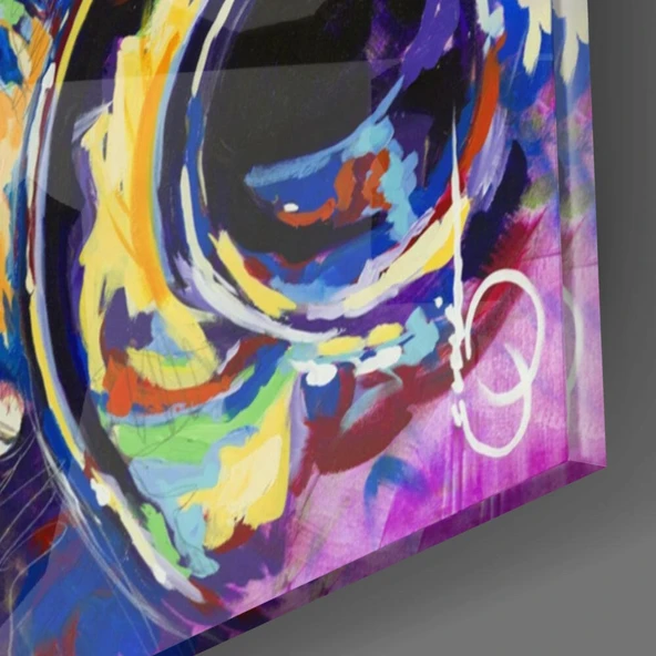 Saksafon  Cam Tablo - Resim 3