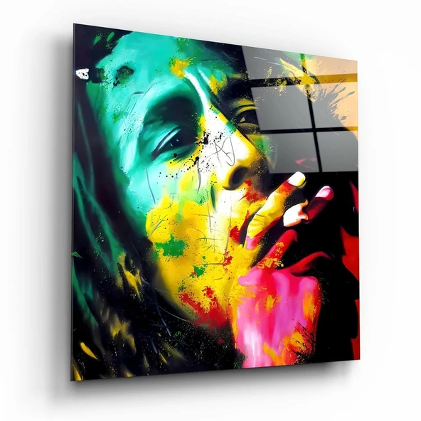 Reggae Efsanesi Cam Tablo ürün görseli 1