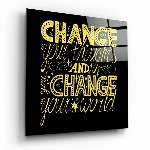“Change Your World” Cam Tablo ürün görseli 1