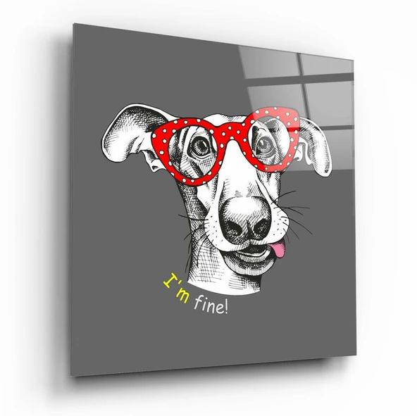 Köpek Cam Tablo ürün görseli 1
