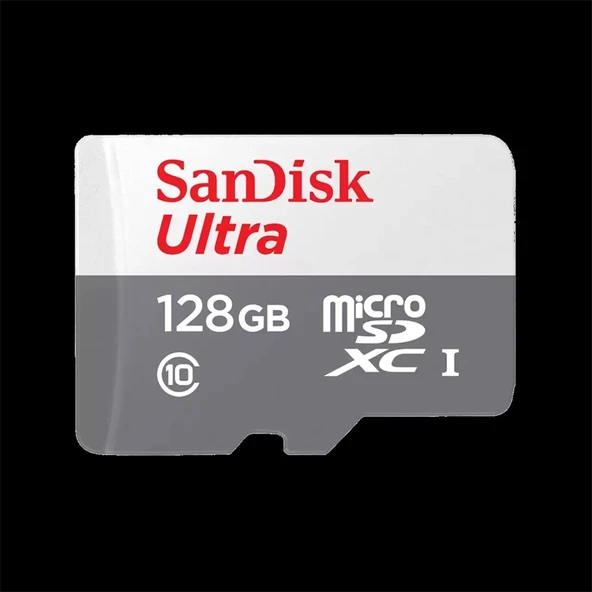 128GB SANDISK ULTRA MICROSD 100MB/S SDSQUNR-128G-GN6MN ürün görseli 1