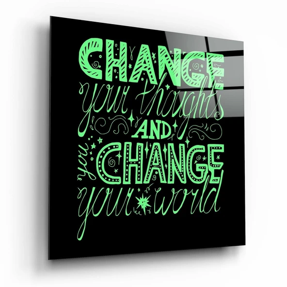 “Change Your World” Cam Tablo ürün görseli 1