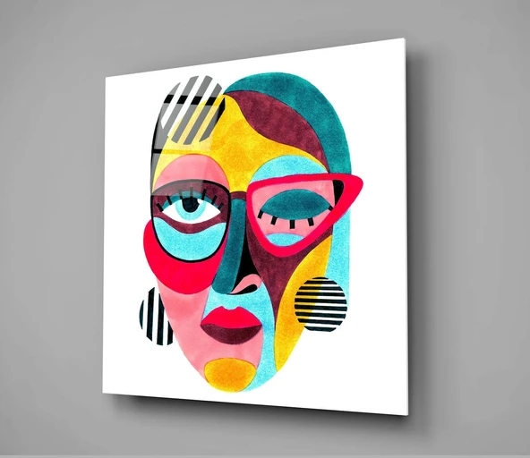 Abstract Cam Tablo - Resim 2