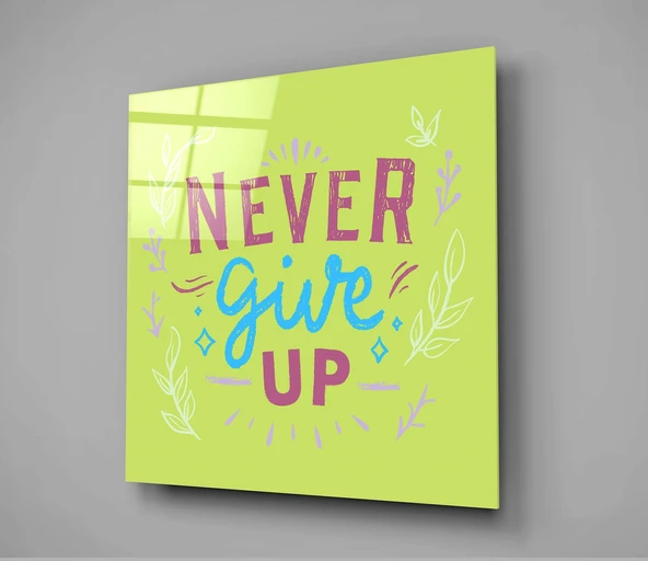 “Never Give Up” Cam Tablo - Resim 2