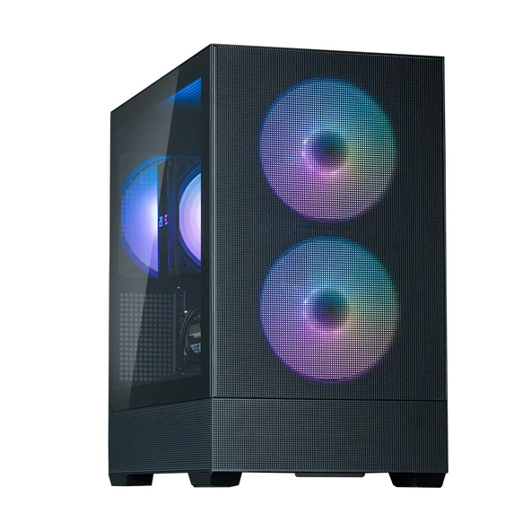 ZALMAN P30 AIR Black ATX MID TOWER SIYAH KASA 1xUSB 3.0, 1xUSB Type-C,  1xMikrofon, 1xKulaklık, 3x140mm ARGB Fan ürün görseli 1