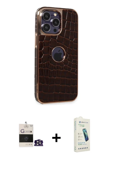 MARSİLYAN™- iPhone 14 Pro Max Kılıf Ufuk Form Prime - Şeffaf Pasifik Cam Ekran Koruyucu + Bilvis Titan Kamera Lens - GS ürün görseli 1