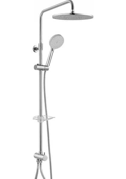 E.C.A. E.C.A Dalia Plus Teleskobik Kolonlu Banyo Tepe Duş Seti Takım 102158040 ürün görseli 1
