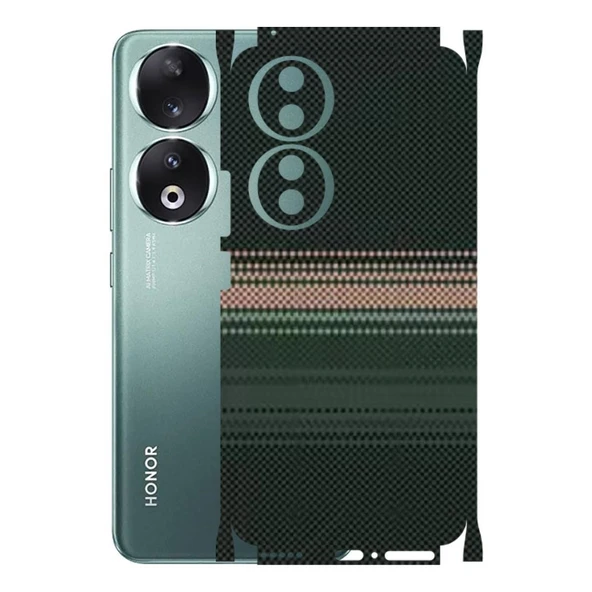 Kapps Honor 90 ile Uyumlu Rainbow Serisi Premium Kaplama 360  Yeşil-Sarı ürün görseli 1