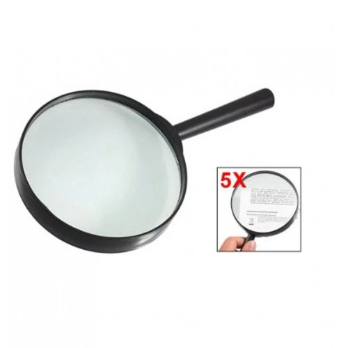 Nikula-Plastik Siyah Yuvarlak Kolu 100mm Dia Büyüteç 5x Büyüteç ürün görseli 1
